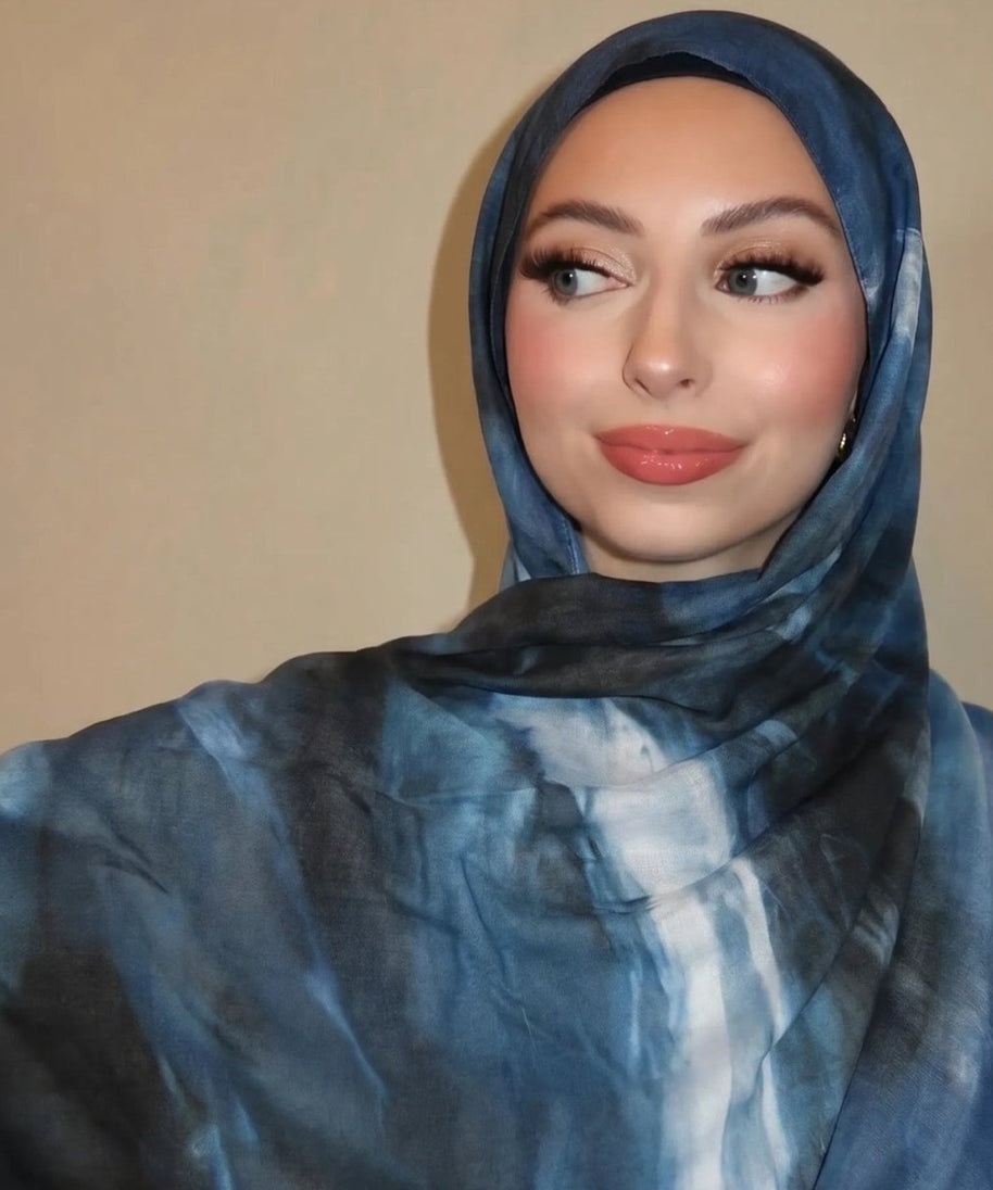 Watercolour Wash Hijab Scarf(MH240)