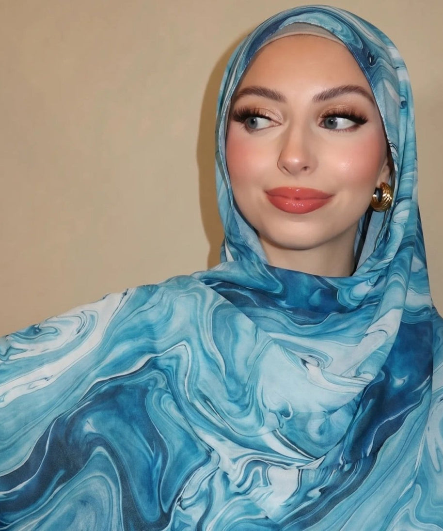 Watercolour Wash Hijab Scarf(MH240)