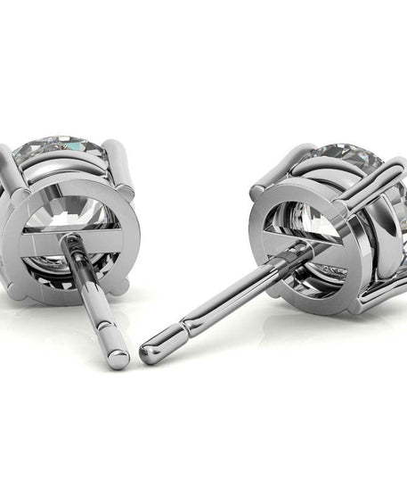 1.00 CTW Lab-Grown Diamond Stud Earrings in 14k Gold Overlay – G/VS Quality