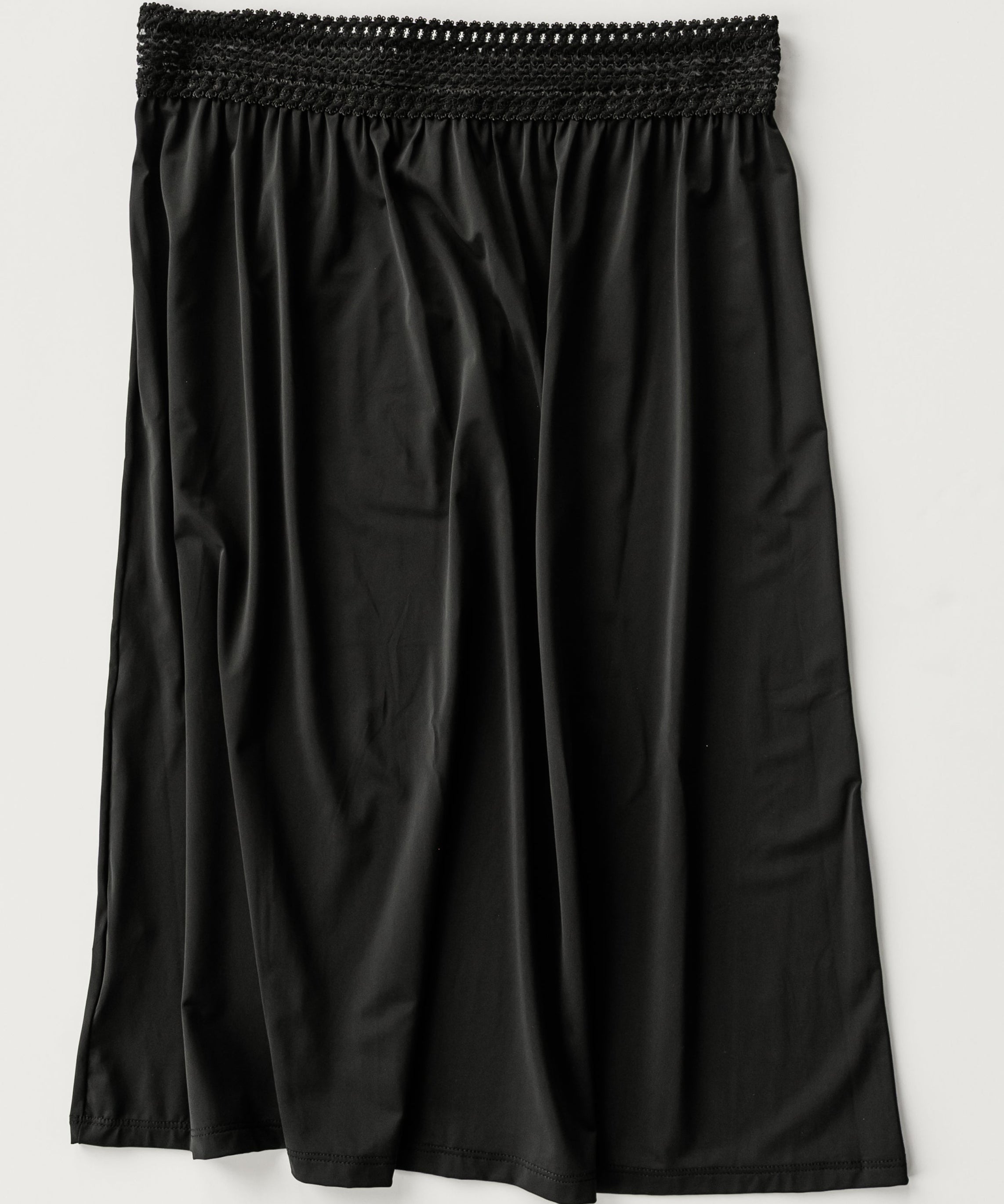 Women's Black Half Slip
