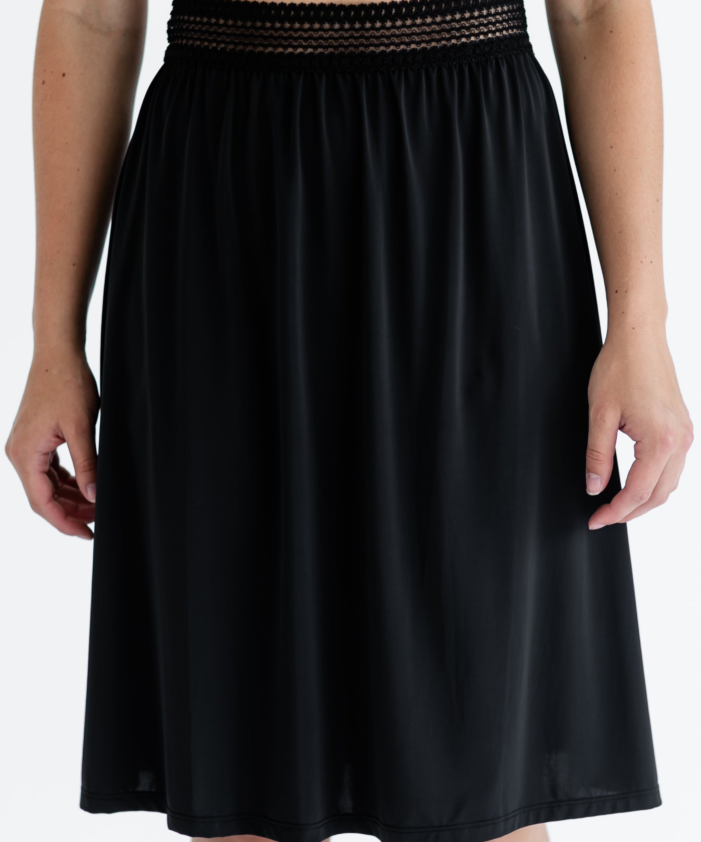 Women's Black Half Slip